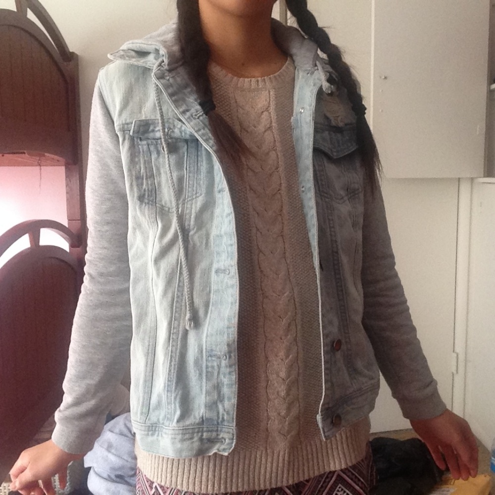 Hooded Denim Jacket